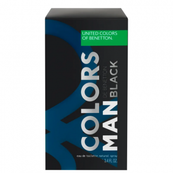 Benetton Perfume Masculino Benetton Colors Man Black Eau de Toilette 60ml